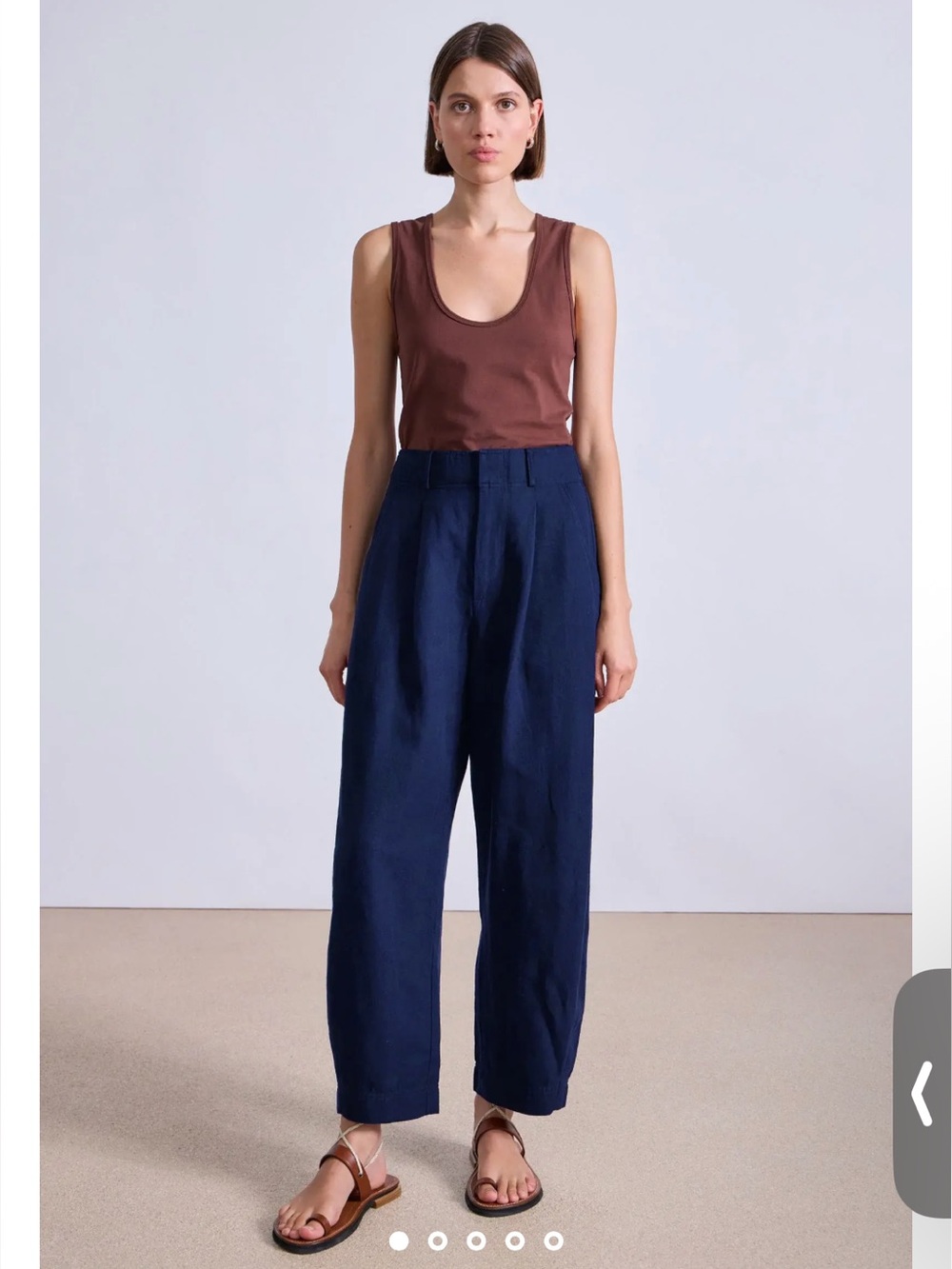 Apiece Apart BARI CROP TROUSER Indigo
